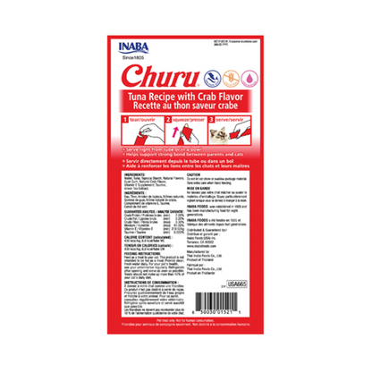 Churu Cat Tuna Recipe with Crab Flavor - Snacks para Gatos