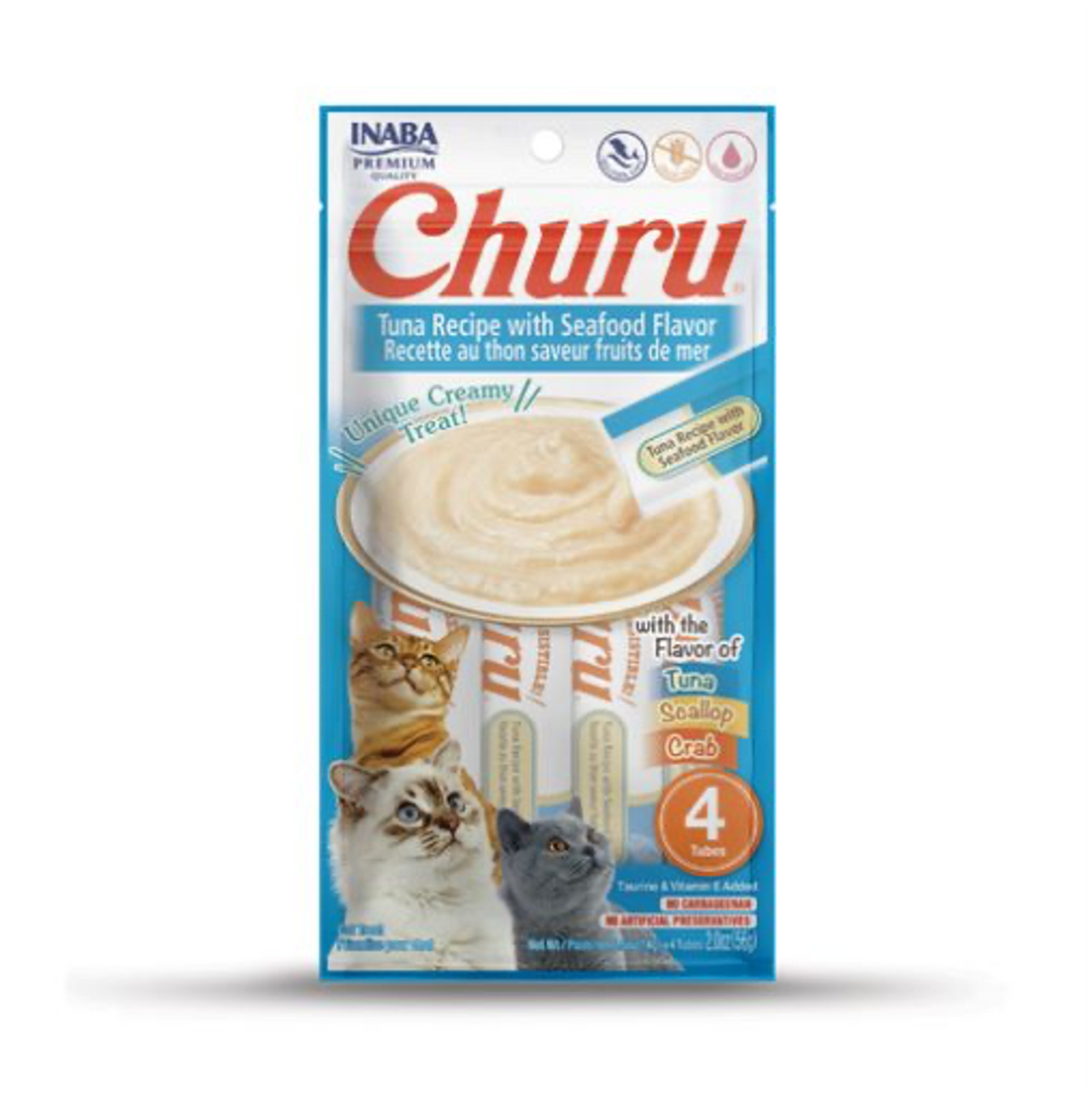 Churu Cat Tuna Recipe with Seafood Flavor - Snacks para Gatos