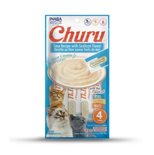 Churu Cat Tuna Recipe with Seafood Flavor - Snacks para Gatos
