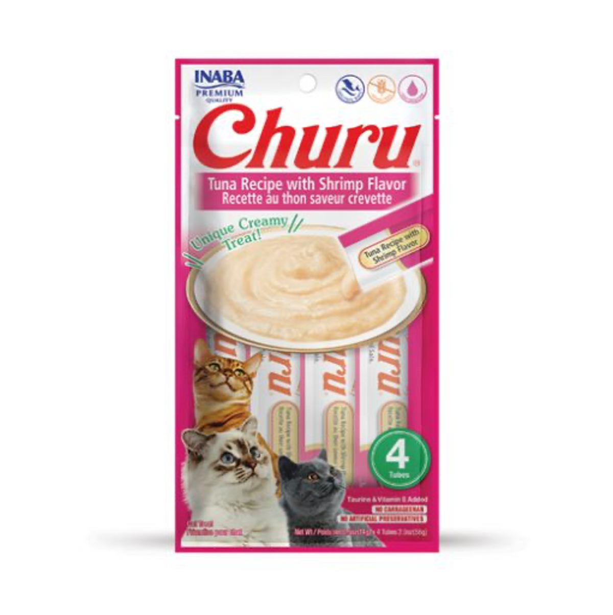 Churu Cat Tuna Recipe with Shrimp Flavor - Snacks para Gatos