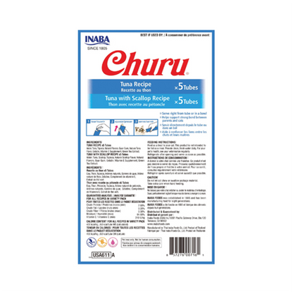 Churu Cat Tuna Variety Pack - Snacks para Gatos