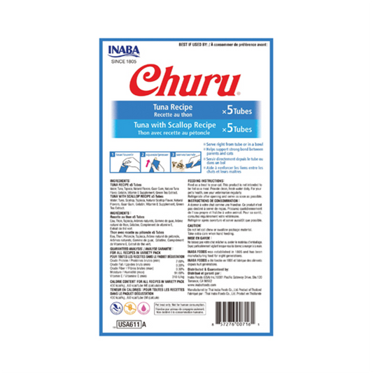 Churu Cat Tuna Variety Pack - Snacks para Gatos