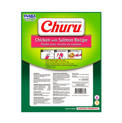 Churu Pollo y Salmón - Snacks para Perro