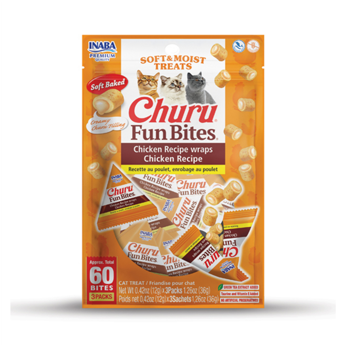 Churu Fun Bites Cat Chicken Recipe - Snacks para Gatos