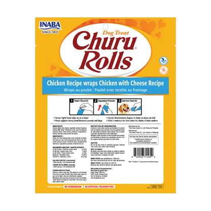 Churu Rolls Chicken with Cheese - Snacks para Perros