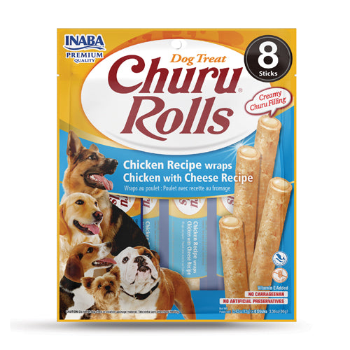 Churu Rolls Chicken with Cheese - Snacks para Perros