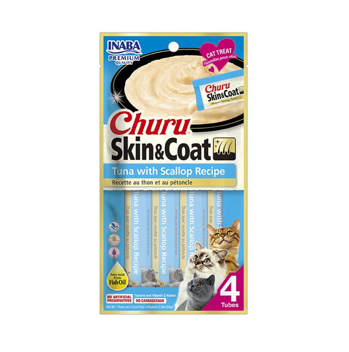 Churu Skin and Coat Tuna with Scallop Recipe (4 Unidades x 56 G)