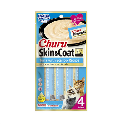 Churu Skin and Coat Tuna with Scallop Recipe (4 Unidades x 56 G)