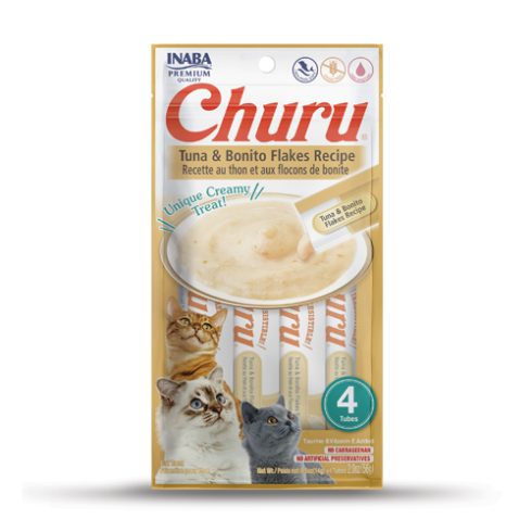 Churu Tuna with Bonito Flakes para Gatos - Snacks Líquidos para Gatos