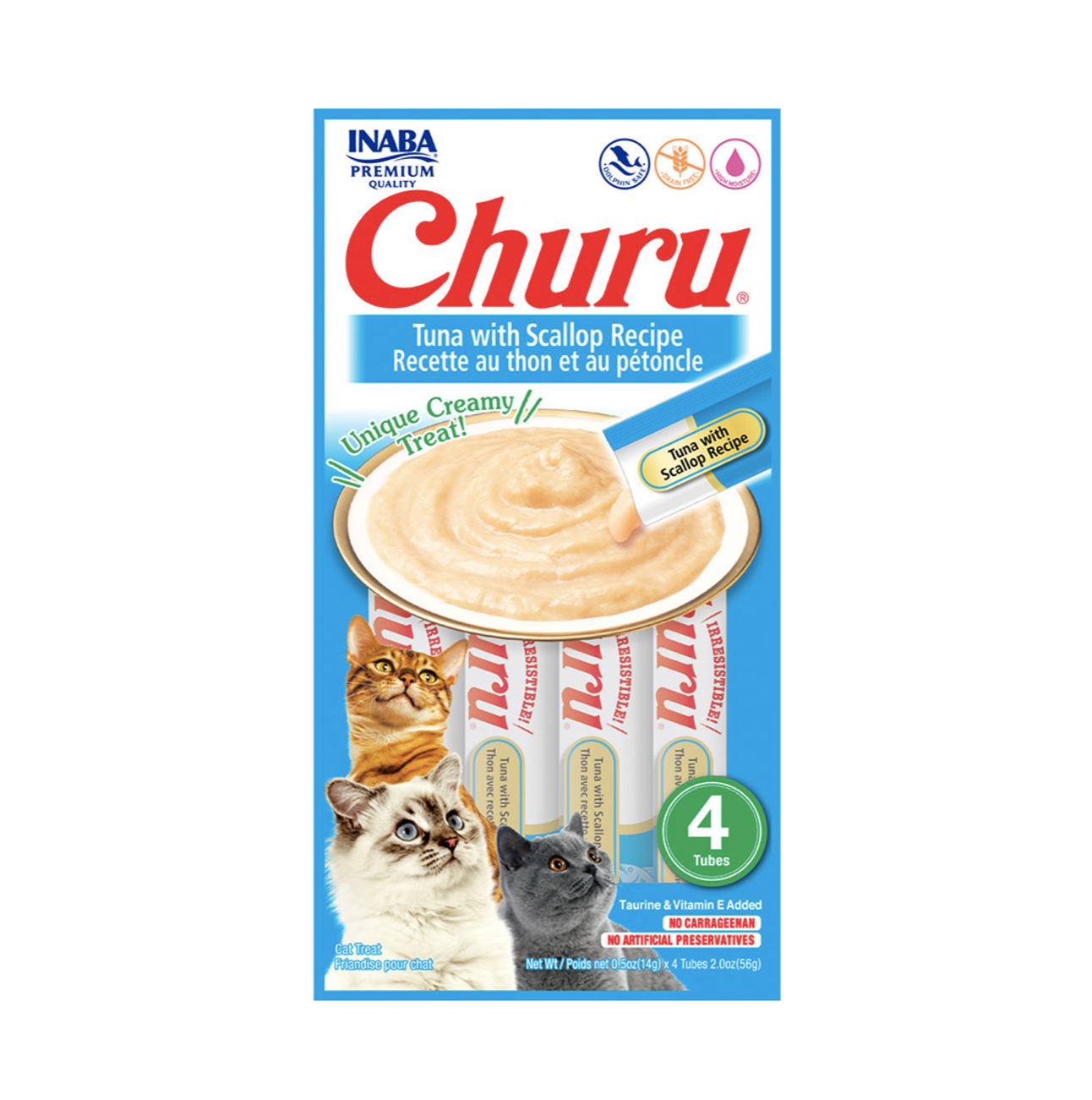 Churu Atún y Scallop - Snacks para Gatos
