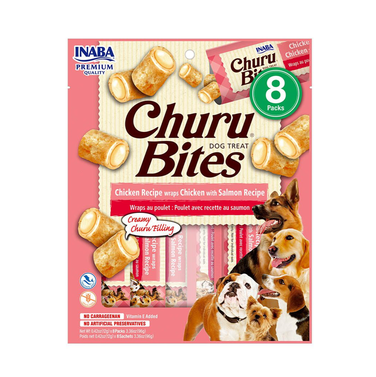 Churu Bites Chicken with Salmon para Perros - Snacks para Perros