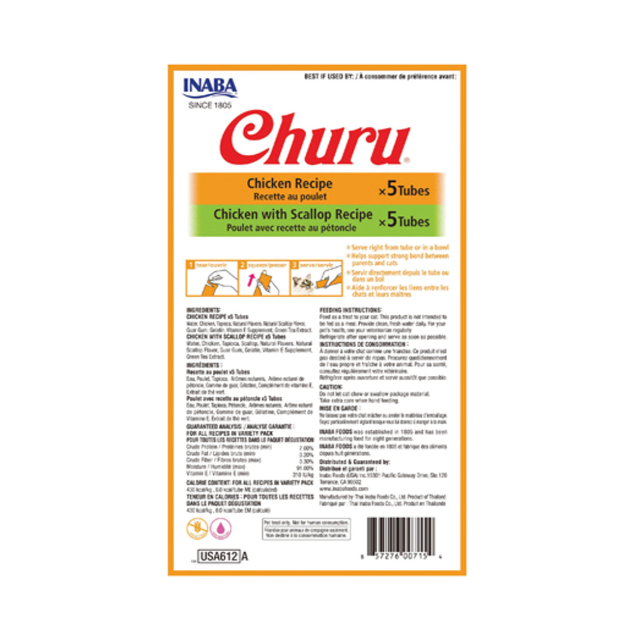 Churu Chicken Variety Bag para Gatos - Snacks para Gatos