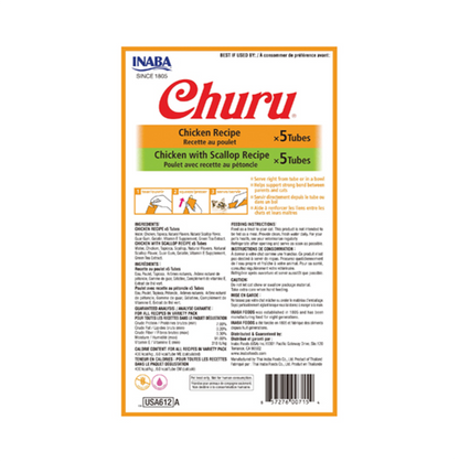 Churu Chicken Variety Bag para Gatos - Snacks para Gatos