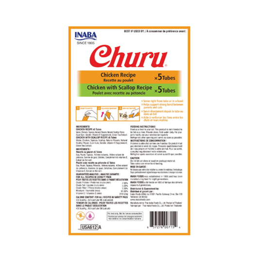 Churu Chicken Variety Bag para Gatos - Snacks para Gatos
