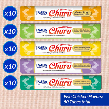 Churu Chicken Variety Bombonera - Snacks para Gatos