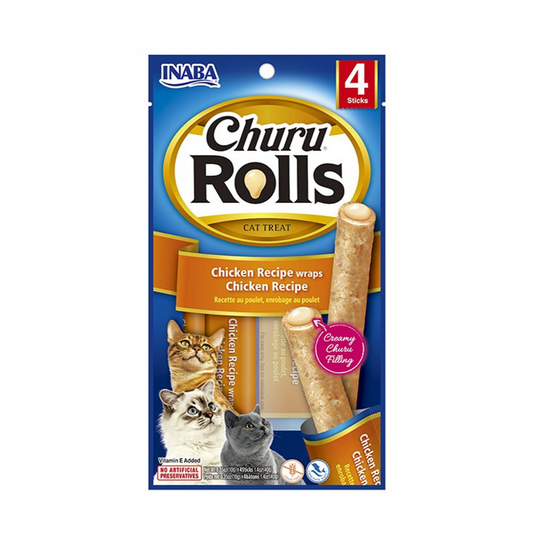 Churu Rolls Chicken Recipe Wraps Chicken Recipe - Snacks para Gatos