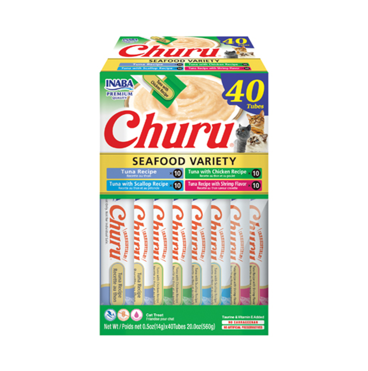Churu Tuna and Seafood Variety Box - Snacks para Gatos