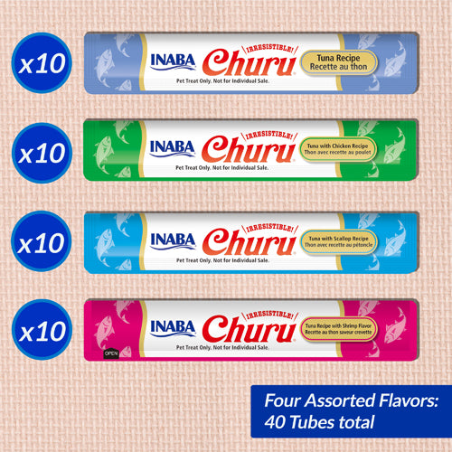 Churu Tuna and Seafood Variety Box - Snacks para Gatos