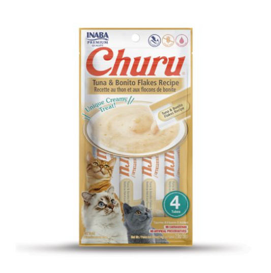 Churu Tuna with Bonito Flakes - Snacks para Gatos