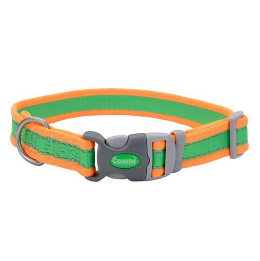 Coastal Pro Reflective Collar Lime with Orange - Collares para Perros