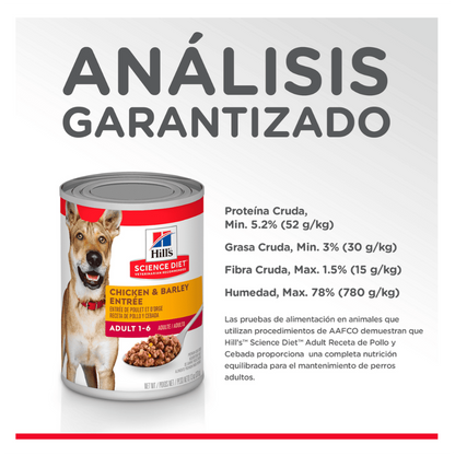 Hill's Adult Chicken Lata - Alimento Húmedo para Perros