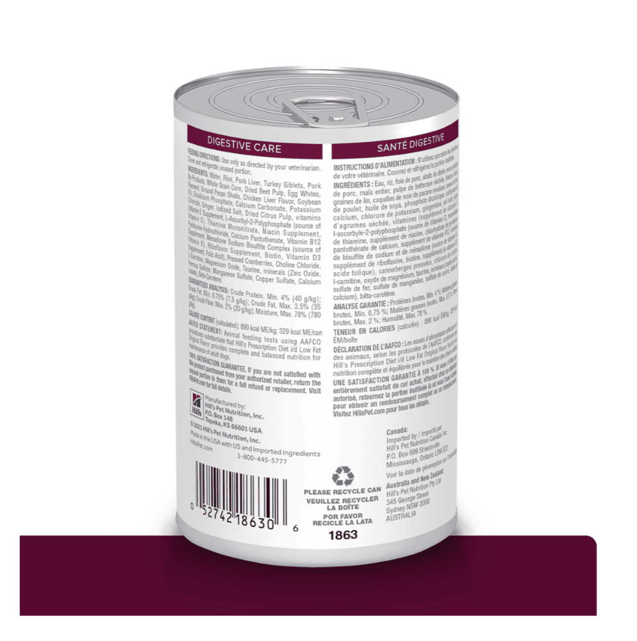 Hills Prescription Diet i/d Low Fat Lata - Alimento Húmedo para Perros