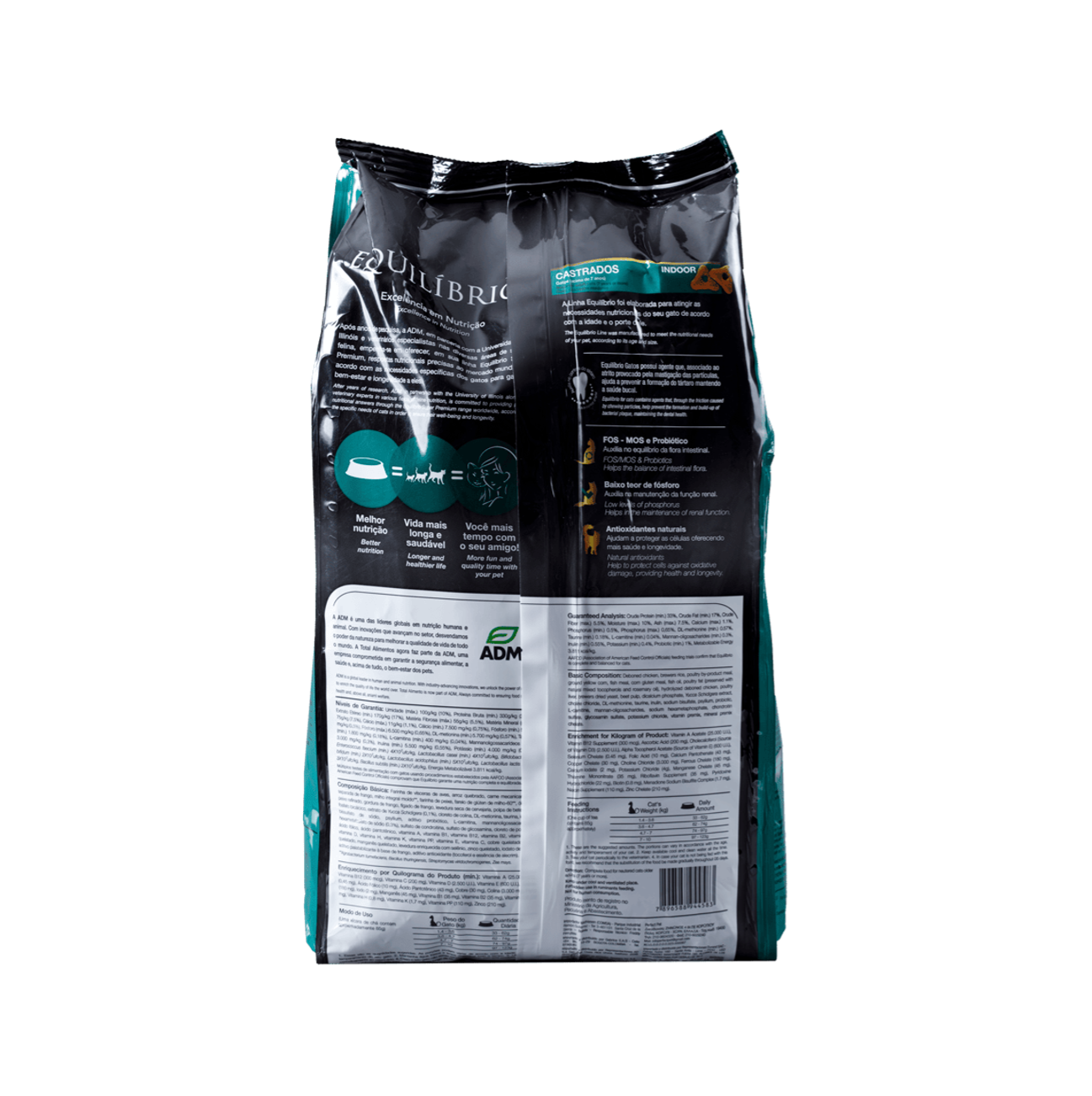 Equilíbrio Adultos 7+ Gatos Castrados - Alimento para Gatos