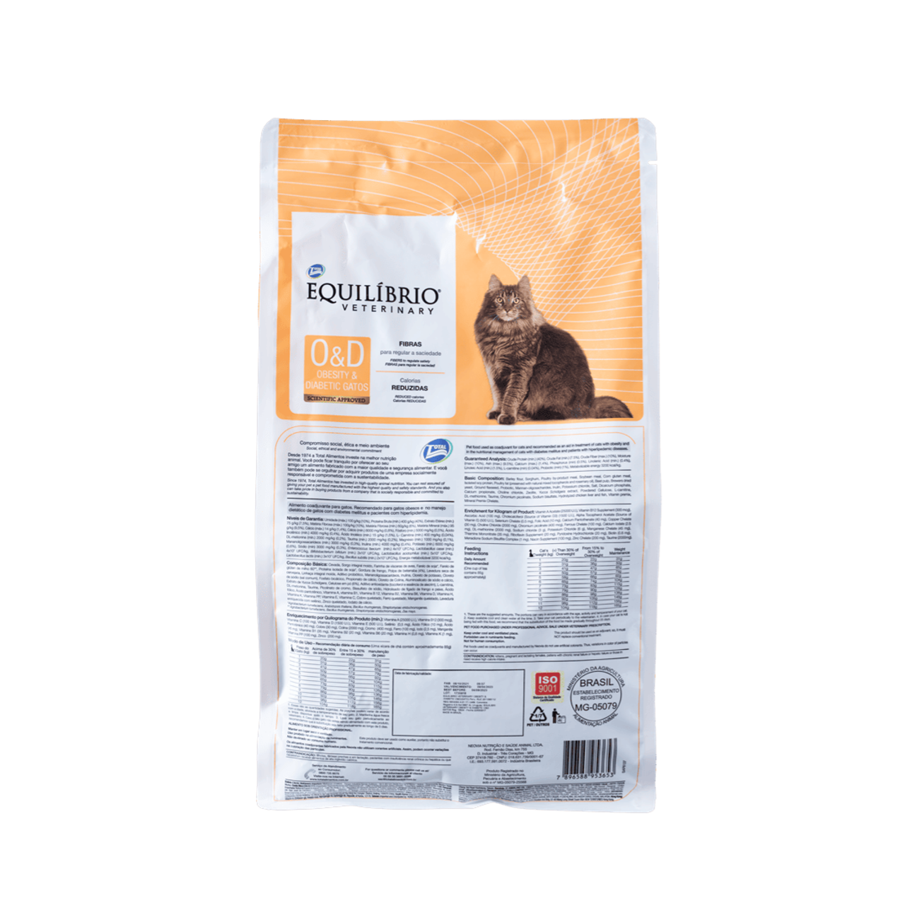 Equilíbrio Veterinary Cat Obesity and Diabetic - Alimento para Gatos