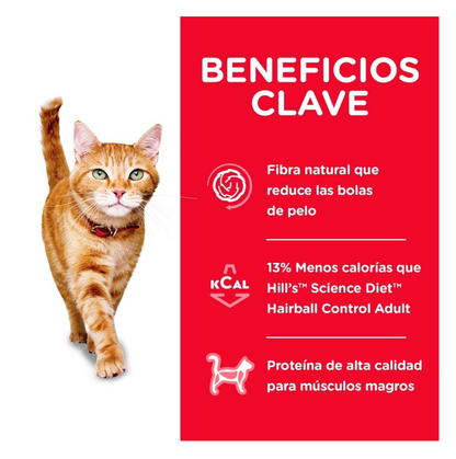 Hills Science Diet Adult Hairball Control Light - Comida para Gatos
