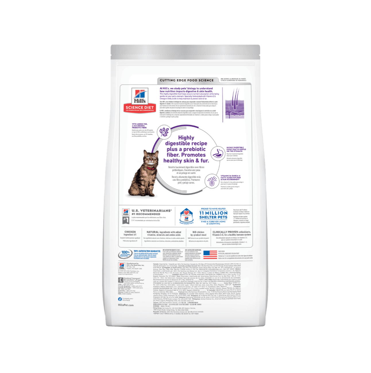Hills Adult Sensitive Stomach and Skin para Gatos - Comida para Gatos