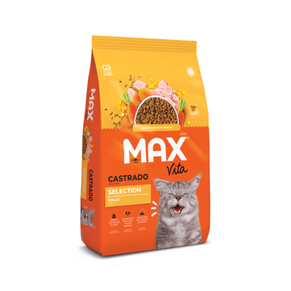 Max Vita Gato Adulto Castrado Selection Pollo - Alimento para Gatos
