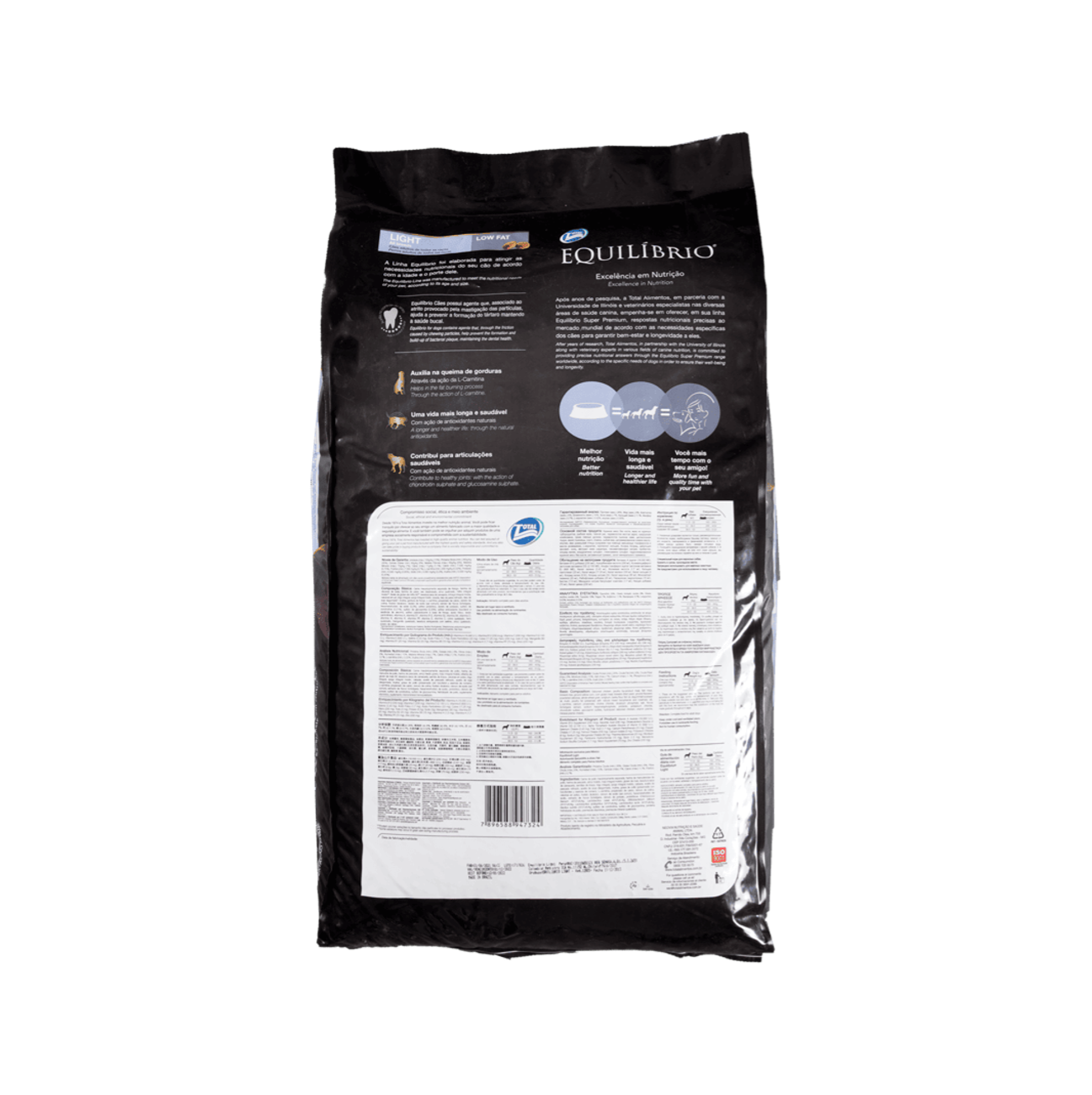 Equilíbrio Adultos Light Razas Grandes - Alimento para Perros