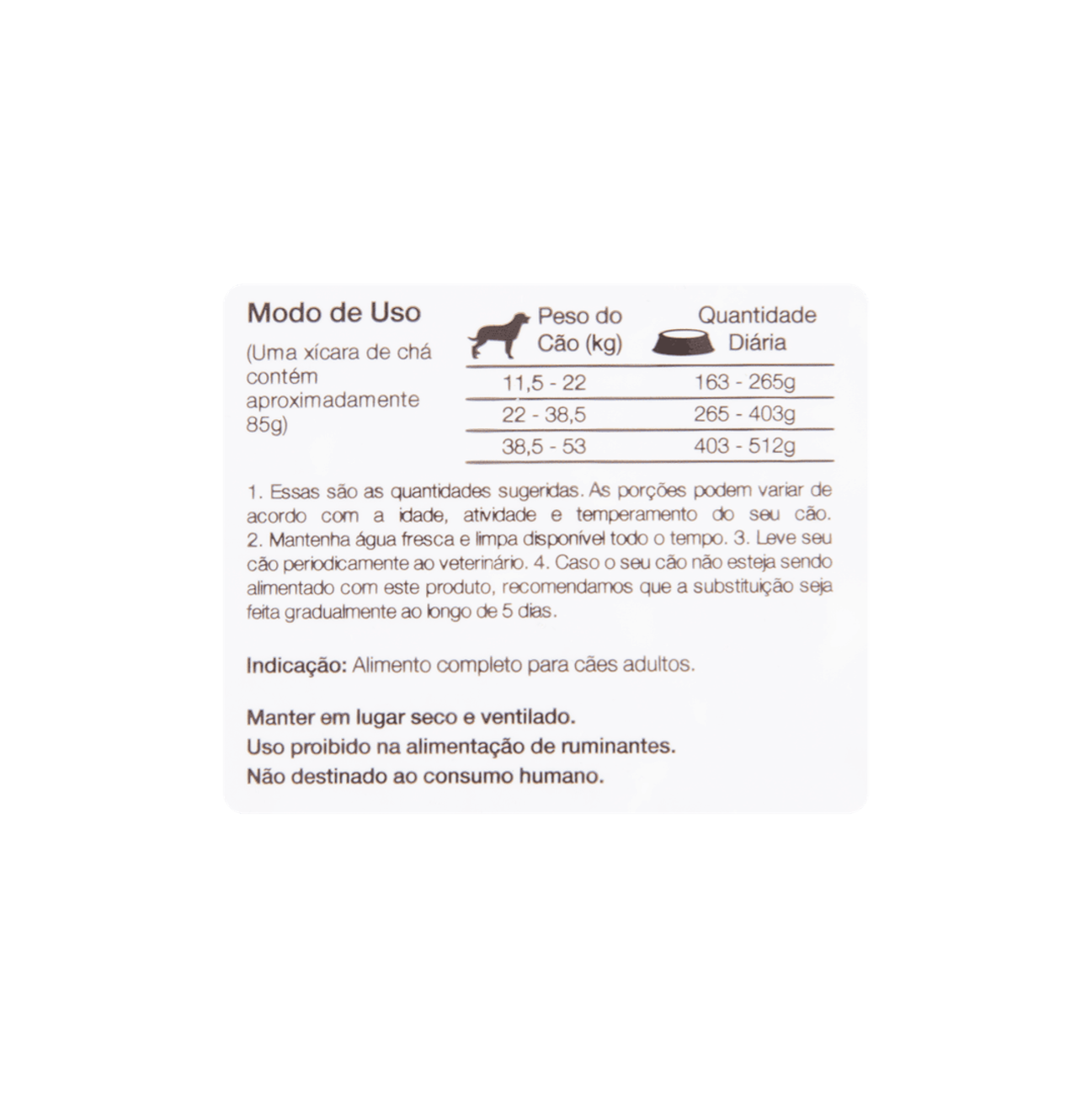 Equilíbrio Adultos Light Razas Grandes - Alimento para Perros