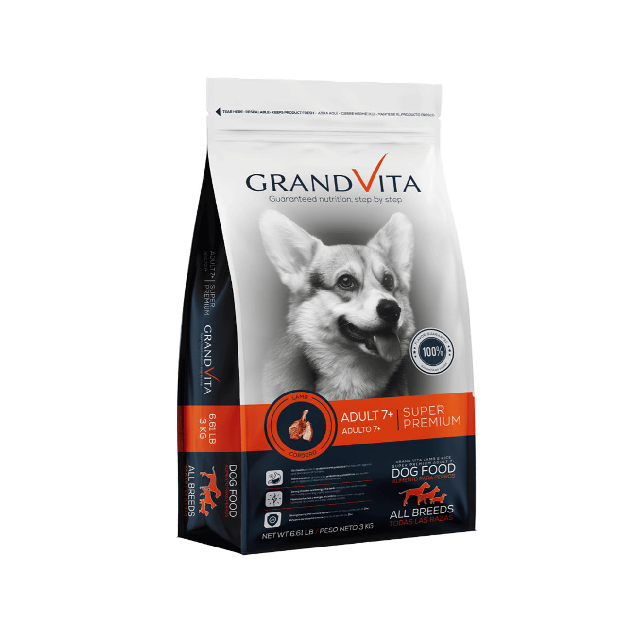Grand Vita Adulto Senior 7+ Cordero - Alimento para Perros
