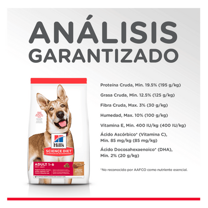 Hill's Science Diet Adult Lamb and Rice - Alimento para Perros