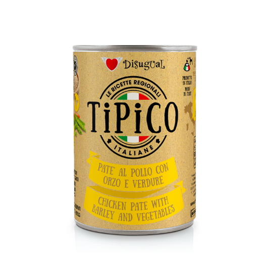 Disugual Tipico Dog Pollo con Cebada y Verduras - Alimento para Perros