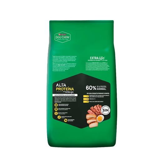 Dog Chow Adultos Alta Proteína - Alimento para Perros
