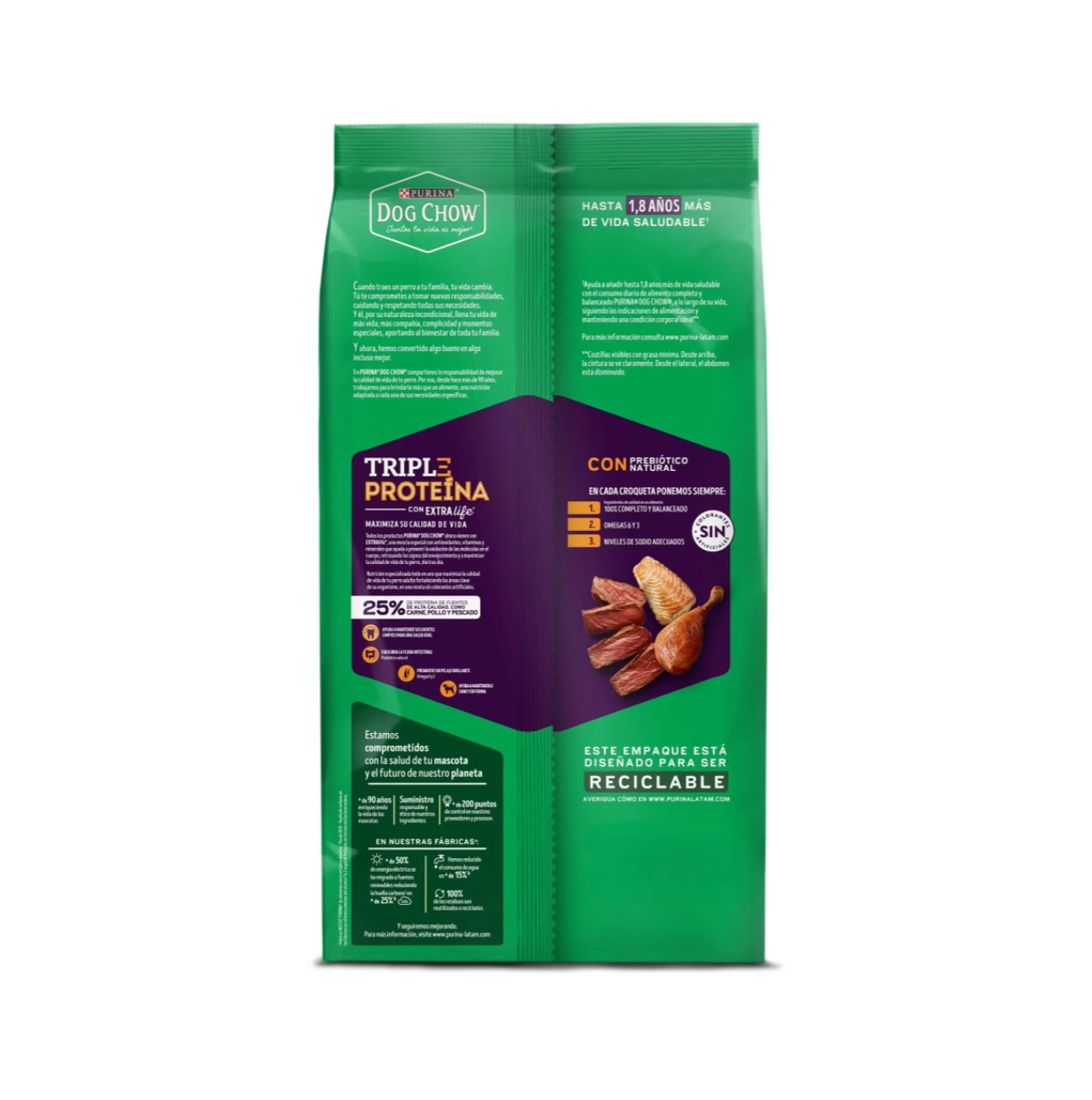 Dog Chow Adultos Triple Proteína - Alimento para Perros