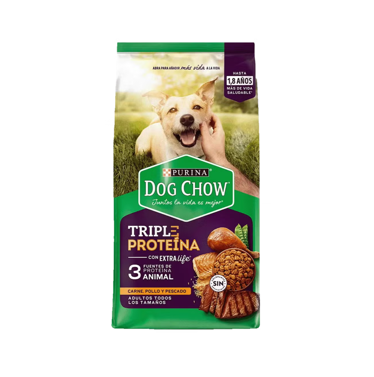 Dog Chow Adultos Triple Proteína - Alimento para Perros