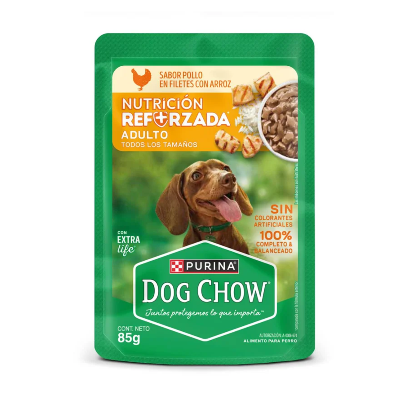 Dog Chow Pouch Adultos Pollo - Alimento Húmedo para Perros