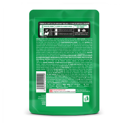 Dog Chow Pouch Alta Proteína - Alimento Húmedo para Perros