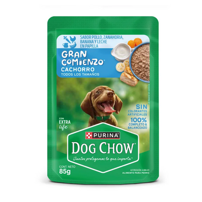 Dog Chow Pouch Cachorros Pollo - Alimento Húmedo para Perros