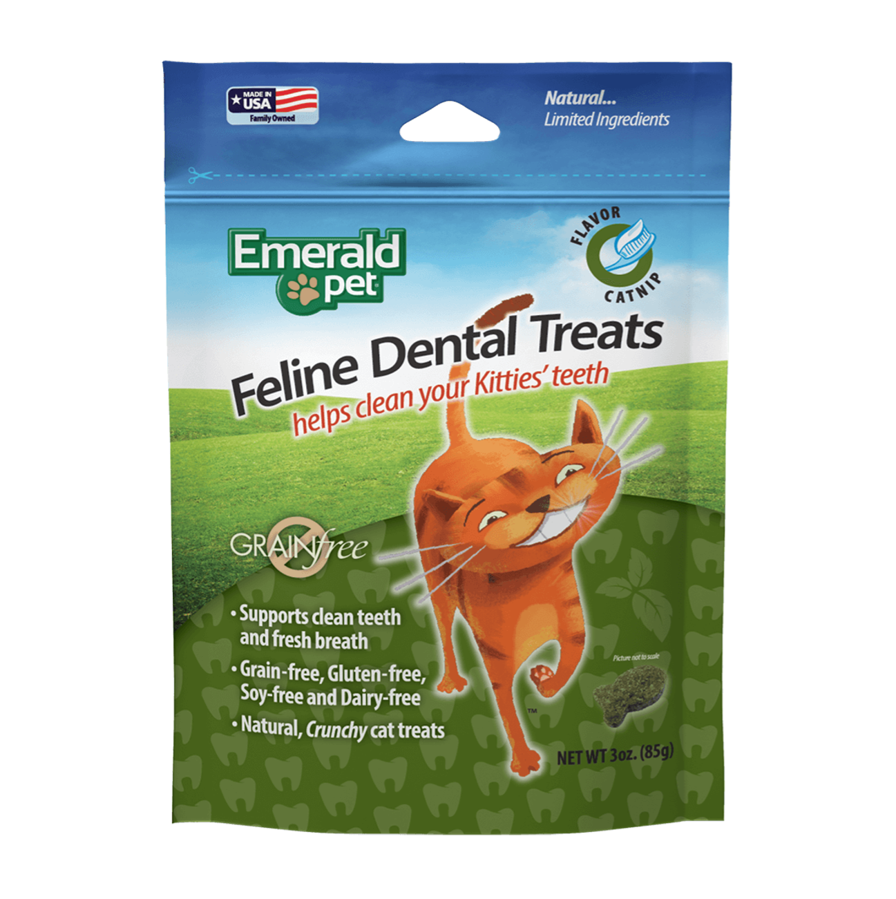 Emerald Pet Cat Snack Dental Catnip - Snacks para Gatos
