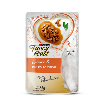 Fancy Feast Pouch Casserole Pavo y Pollo - Alimento Húmedo para Gatos