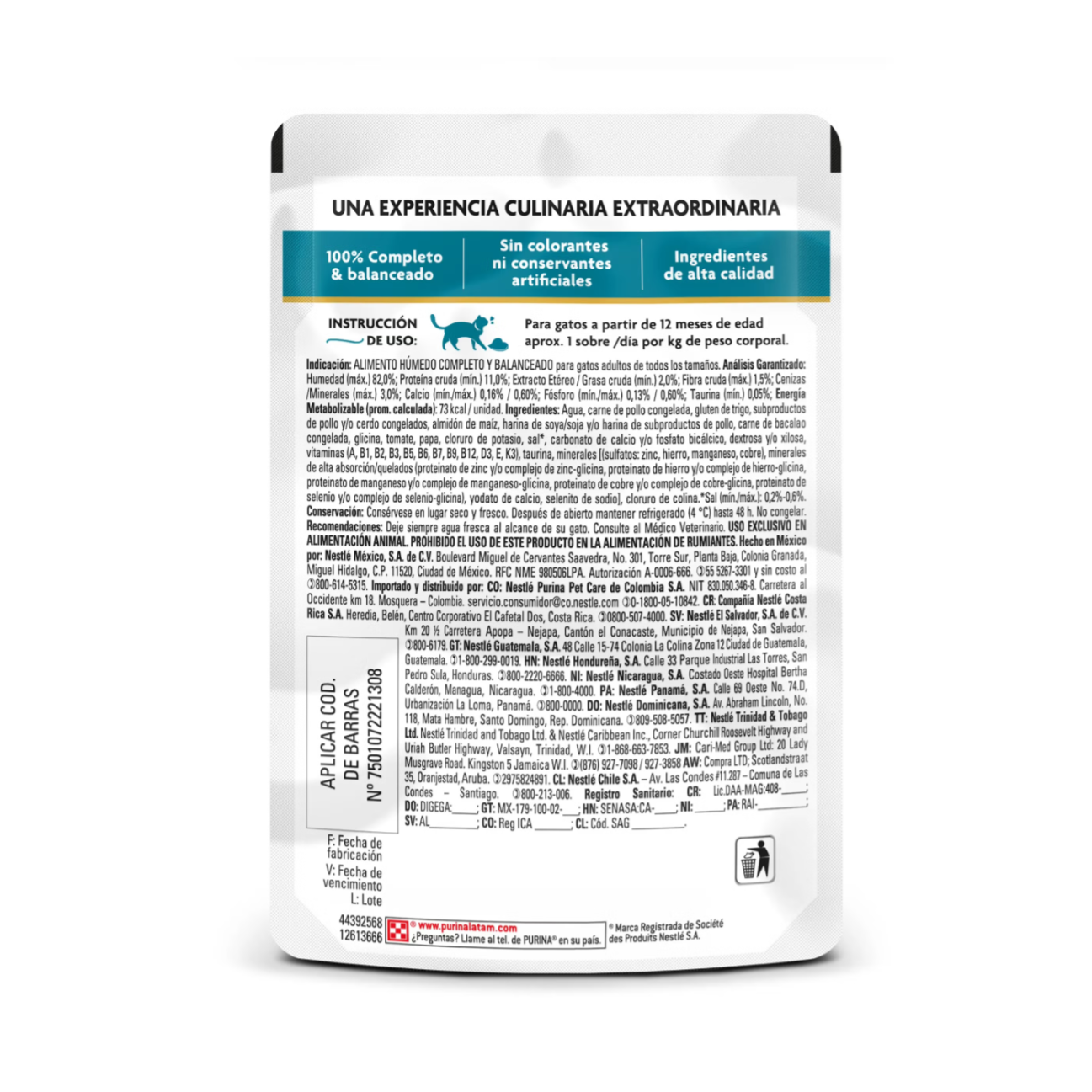 Fancy Feast Pouch Supremo con Bacalao - Alimento Húmedo para Gatos