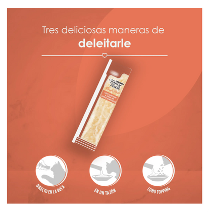 Fancy Feast Purée Kiss Atún y Salmón - Snacks para Gatos