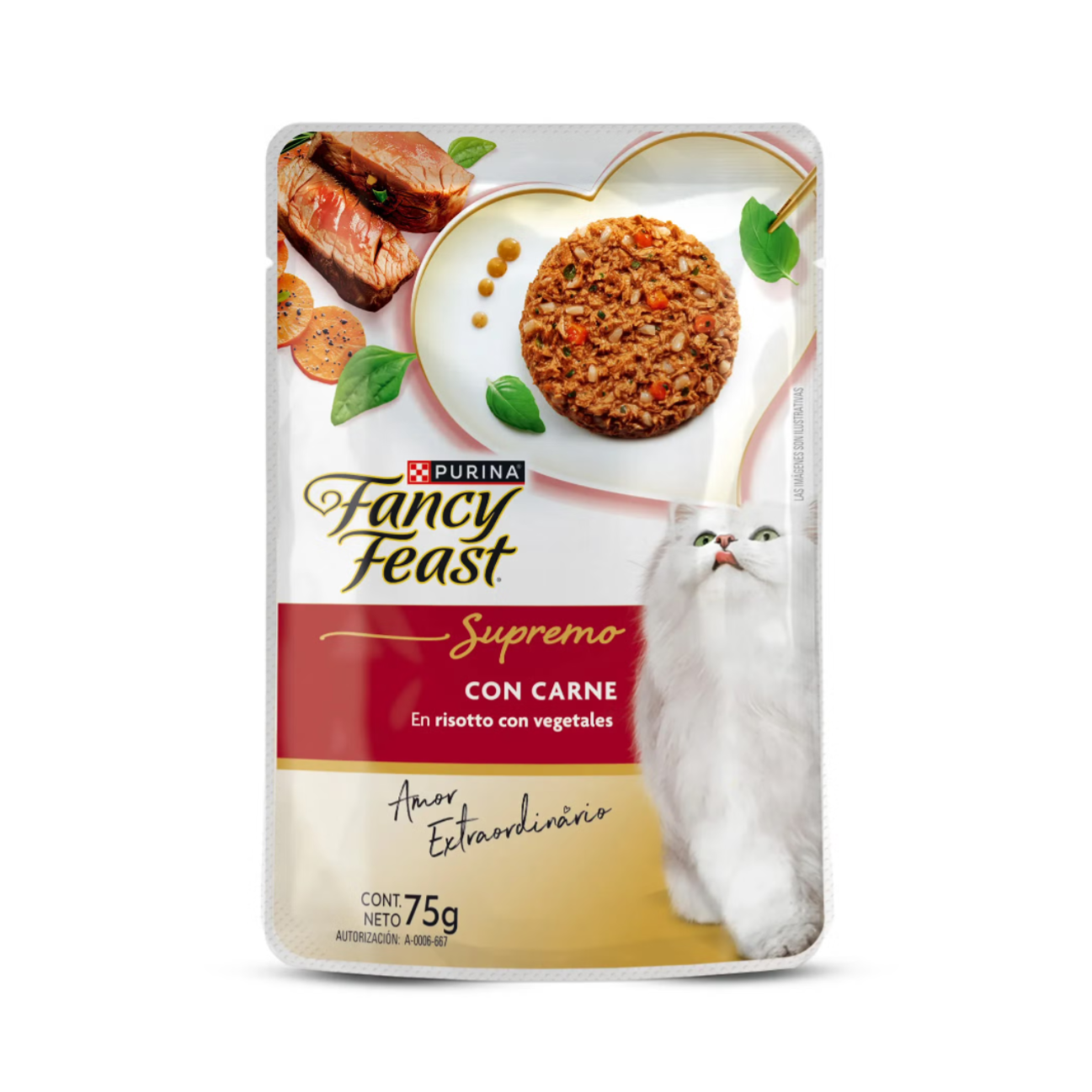 Fancy Feast Supremo con Carne y Vegetales - Alimento Húmedo para Gatos
