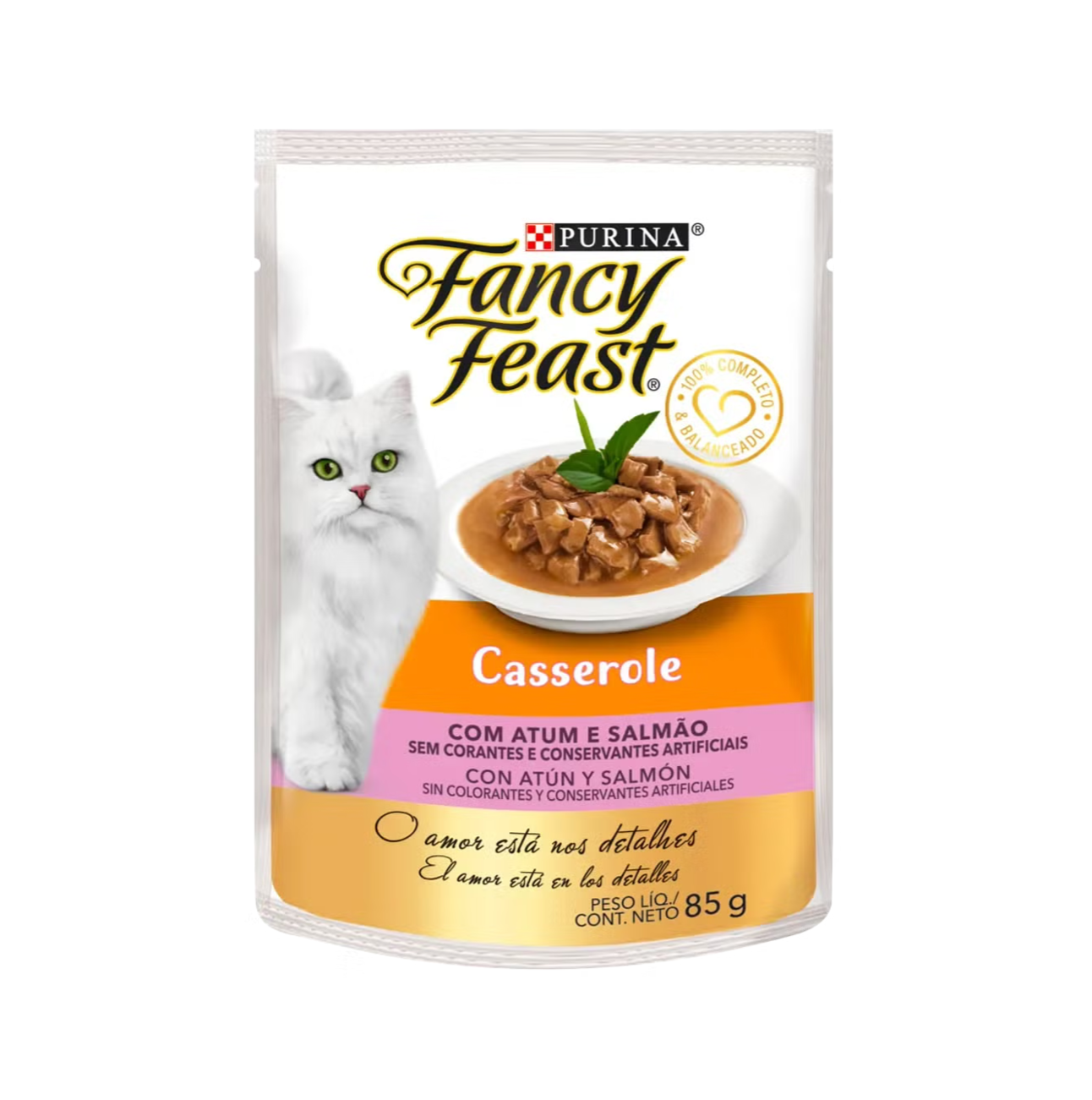 Fancy Feast Pouch Casserole Atún y Salmón - Alimento Húmedo para Gatos