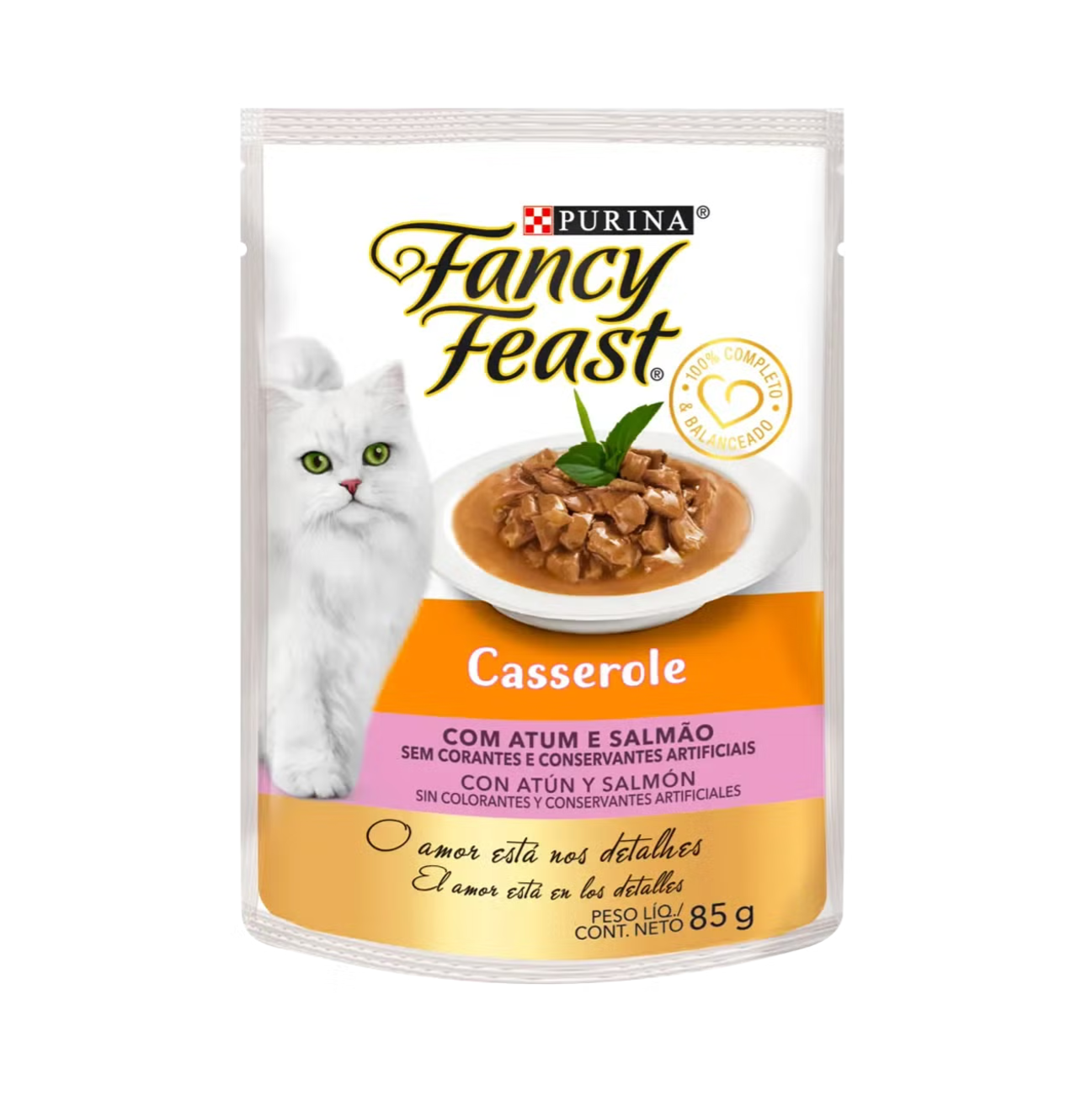 Fancy Feast Pouch Casserole Atún y Salmón - Alimento Húmedo para Gatos
