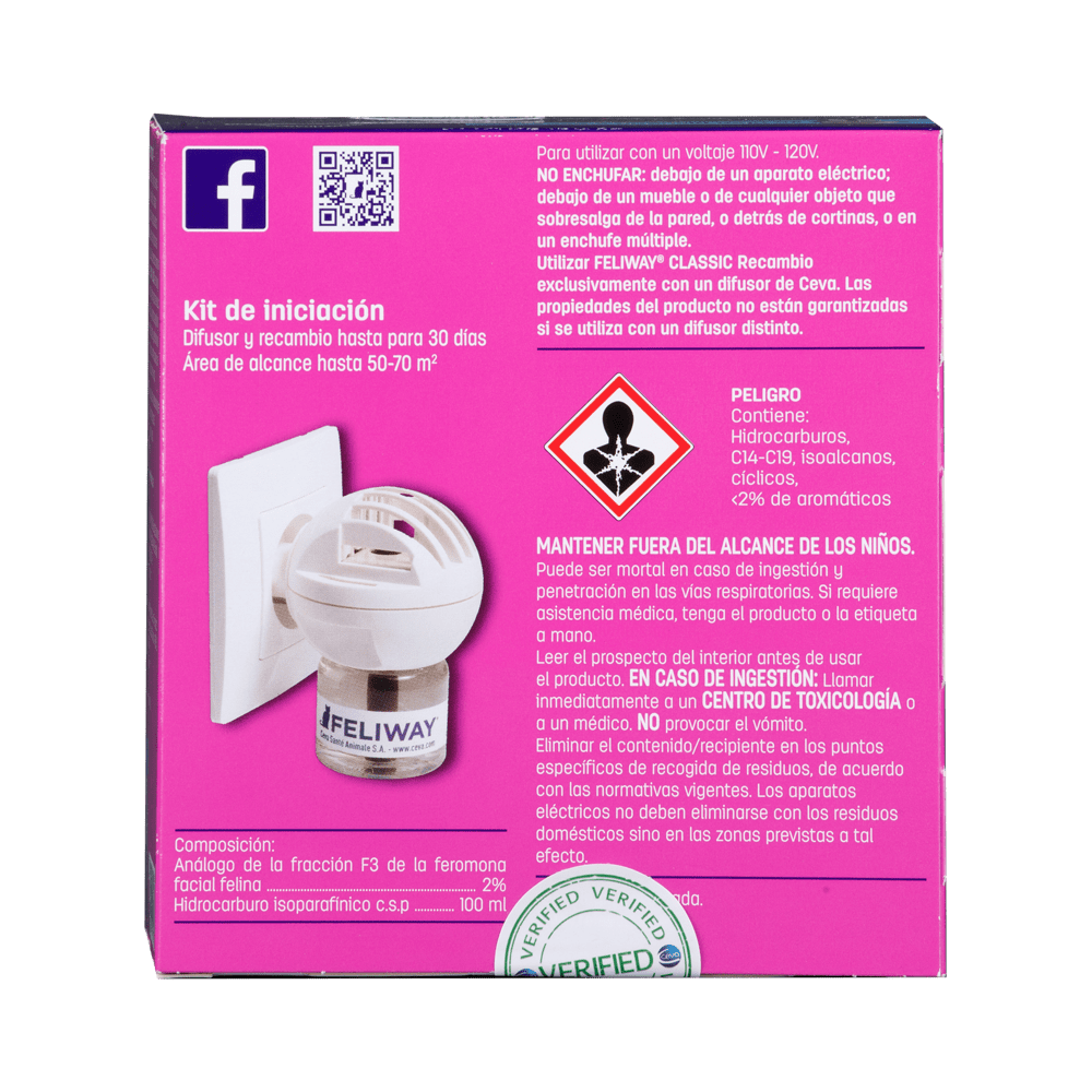 Feliway Classic Difusor + Recarga - Feromonas para Gatos